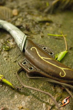 Elven Throwing Knife & Holder Right Hand
